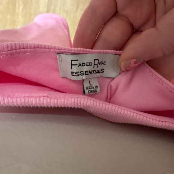 Pink Ribbed Bodysuit - Picture 3 of 3